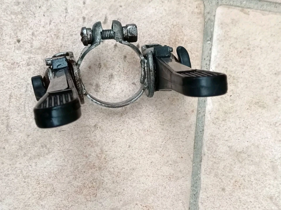 leve manettini cambio SIMPLEX BICICLETTA BICI DA CORSA shifters VINTAGE eroica - Immagine 4 di 4