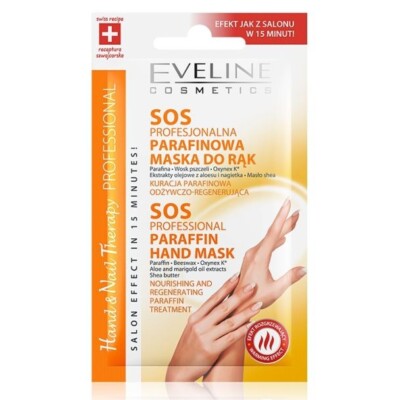 Eveline Hand & Nail SOS Professional Paraffin Handmaske - 7ml (12er Pack)