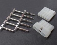 5 Pairs 5 Pin 5P Power Connector Male Female Terminal Pins Plug Molex .093" New