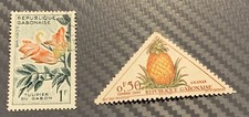 Gabon stamps used x 2
