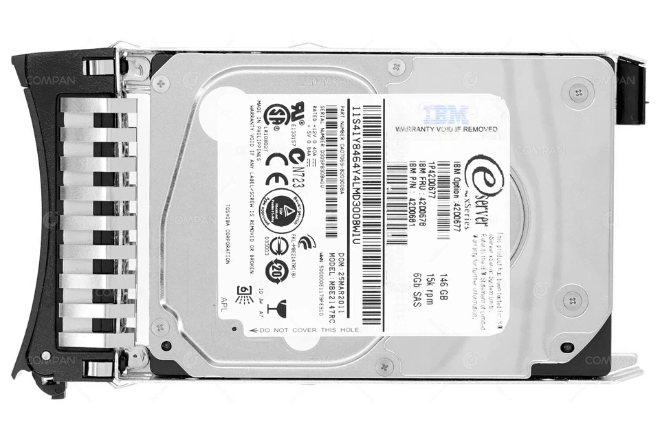 42D0678 IBM HDD 146GB 15K SAS 6G 2.5" SFF HOT-SWAP - Immagine 3 di 4