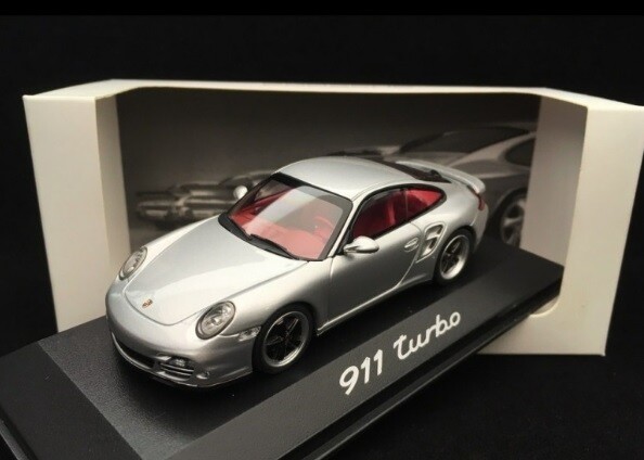 1/43 Porsche 911 997-2 Turbo 2010 Silver Diecast Model by 1/43 Porsche 911 997-2 Turbo 2010 Silver Diecast Model by