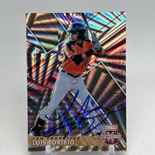 2019 Panini Elite Extra Edition Red Luis Toribio /150 San Francisco Giant SIGNED
