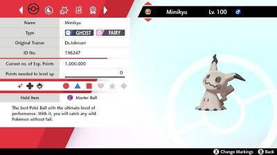 ✨ ULTRA SHINY MIMIKYU ✨, 6IV BATTLE-READY, Pokemon Sword and Shield