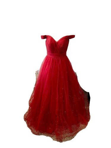 red prom dress size 4 | eBay