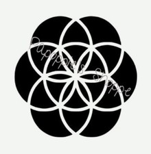 Stencil Seed of Life Sacred Geometry Multi Sizes You Choose Size Free Shipping