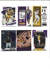 LEBRON JAMES LOT (6) IILUSIONS, MOSAIC FINALS MVP, SEASON TICKET, DONRUSS, HOOPS