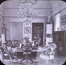 Library, Prince's Palace, Berlin, Germany, c1900 Magic Lantern Glass Slide