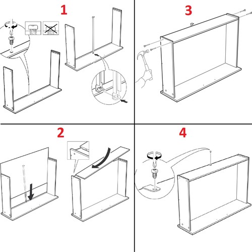 IKEA drawer support rail for Brimnes BED DRAWERS SINGLE & DOUBLE - 第 3/3 張圖片