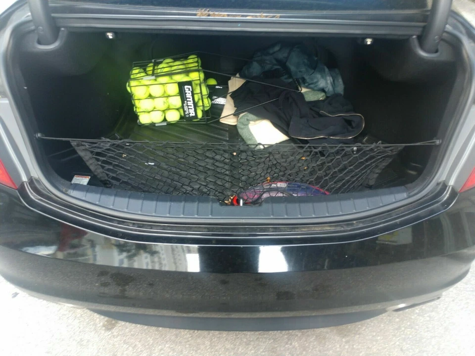 Red de carga organizadora de malla estilo sobre maletero trasero para HYUNDAI AZERA 2006-2017 Foto 2 de 4