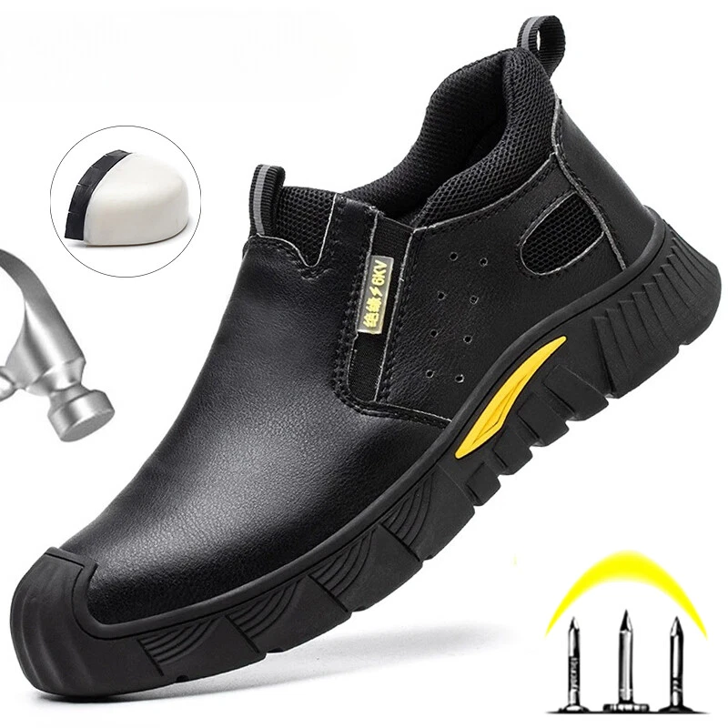 DYKHMILY Scarpe Antinfortunistiche Uomo Leggere Scarpe Da Lavoro Con