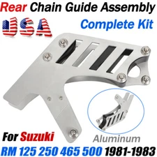 For 1981-83 Suzuki RM125 250 465 500 Rear Chain Guide Assembly Complete Aluminum