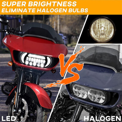 KEMIMOTO LED Grille Light For Harley Road Glide - Headlight Fairing Vent Trim (2015-2024) - View #10