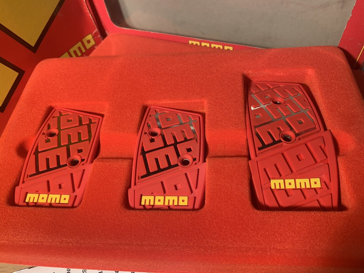 Genuine MOMO Pedal Set, MANUAL TRANS, Red Color..Super Rare | eBay