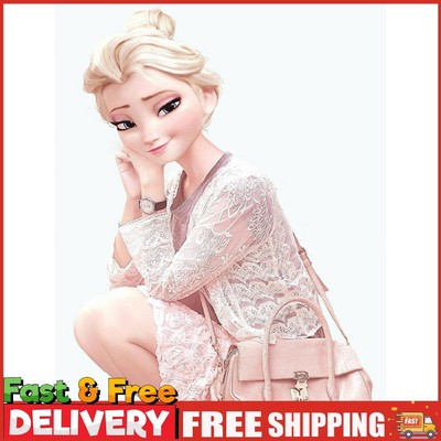 (DB1780) Frozen Elsa 5D Zum Selbermachen Vollbohrer Rund Diamond Painting Mosaik Kit Home De