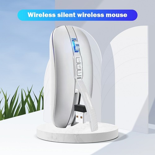 USB 2.4G Bluetooth-Compatible Wireless Mouse Dual Mode 2400DPI Wireless Mouse - Picture 14 of 19