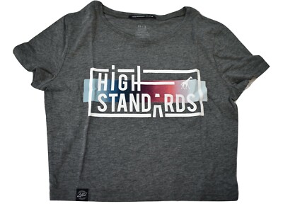 LRG Lifted Research Group Juniors Stay Hustling High Standards Crop Shirt XS/S