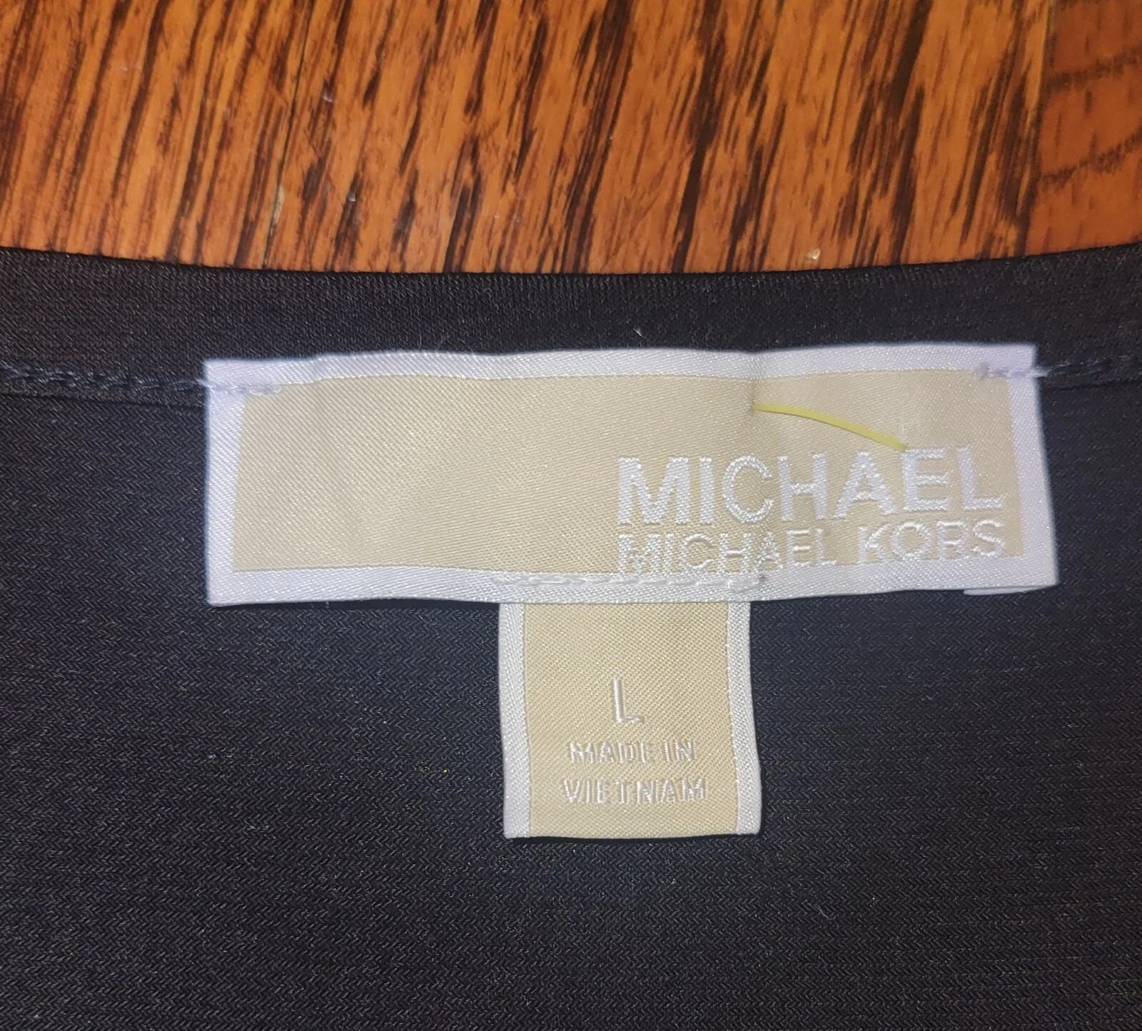 Michael Michael Kors abito tubino nero plissettato senza maniche taglia large