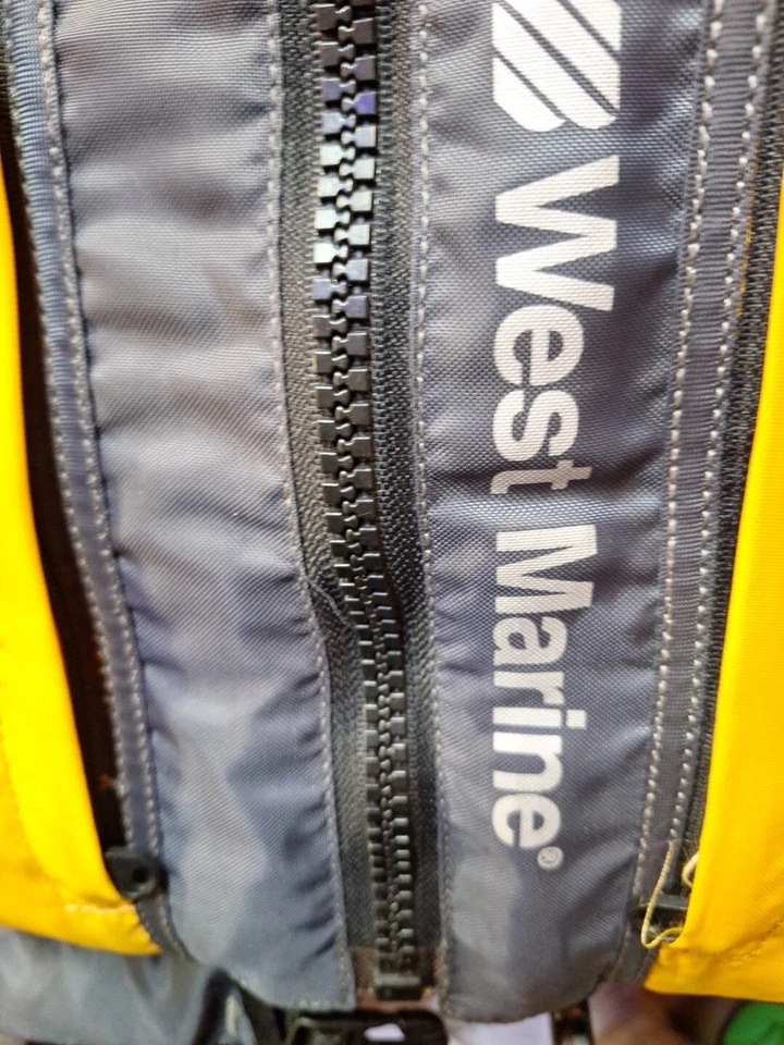 Medalist West Marine Adult Medium/Large Yellow/ Grey Vest - Image 3 of 4