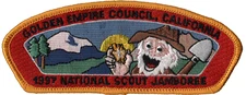 1997 Jamboree Golden Empire Council CA JSP Yellow Bdr (AR1947)