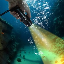 P70 LED Dive Light IP88 Waterproof 100M USB Rechargeable Scuba Torch