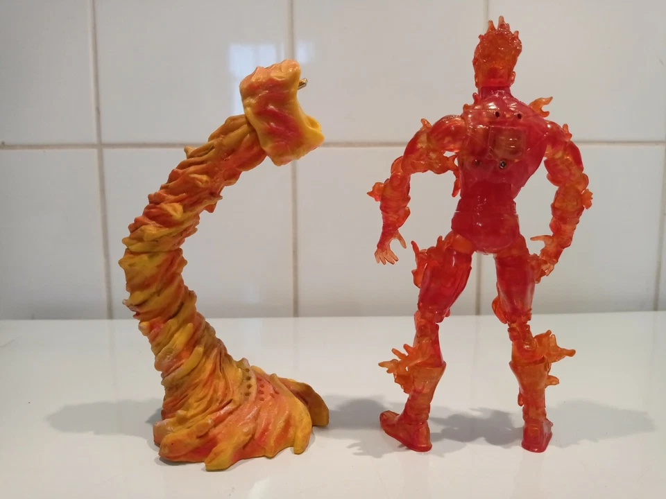 Marvel Legends Torche Humaine 4 Fantastiques Flame On 2005 Parlante - Photo 4/4