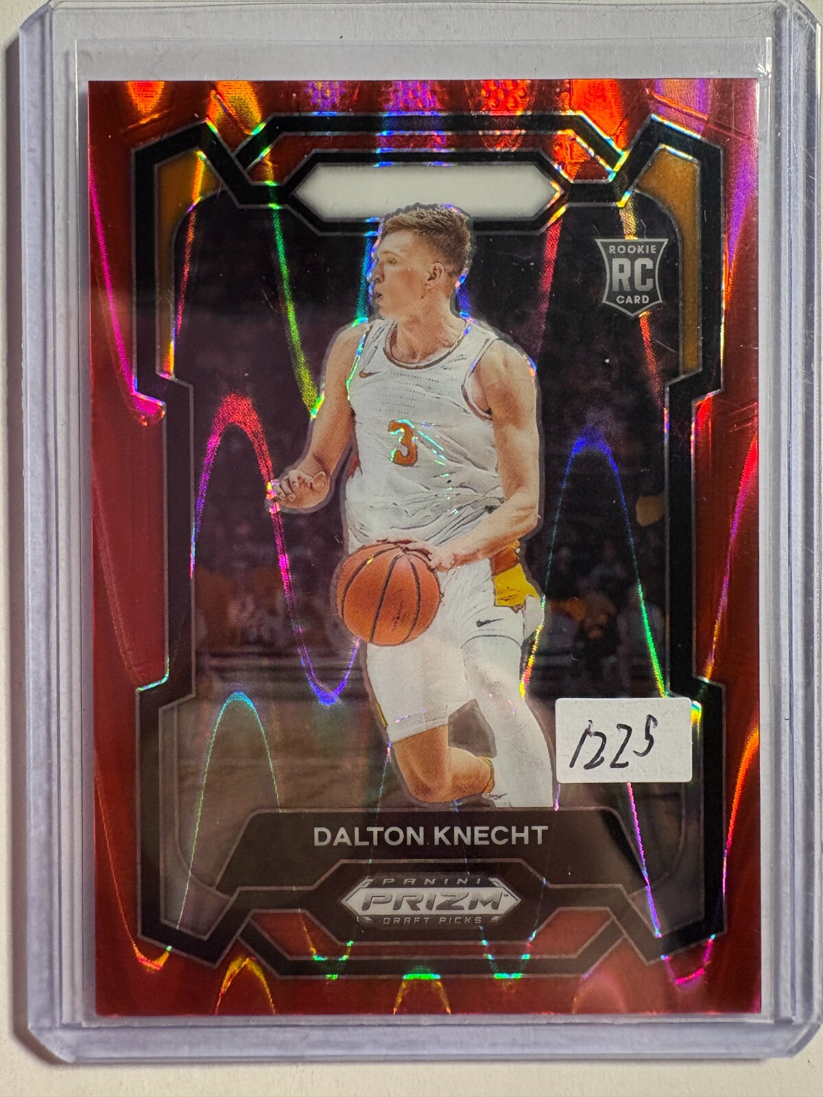 K324,046 - 2024-25 Panini Prizm Draft Prizms Red Seismic #50 Dalton Knecht #/225