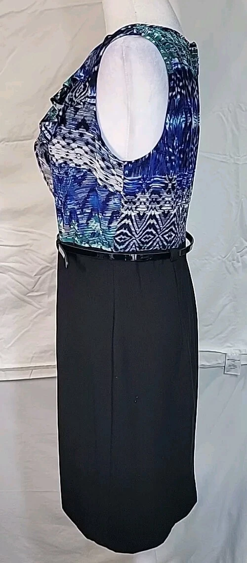 Abito Alyx nero gonna blu verde nero top con cintura taglia 6