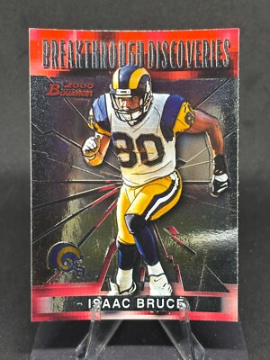 Isaac Bruce 2000 Bowman Breakthrough Discoveries #BD4 St. Louis Rams