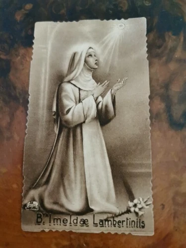 Santino Holy Card Beata Imelda Lambertini (GT1478) ^