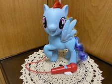 Hasbro My Little Pony MLP Singing Rainbow Dash Karaoke Mic Microphone Figure Toy