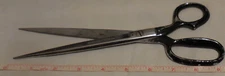 9” Clauss no 3769 Scissors Black and Chrome Color shears vtg