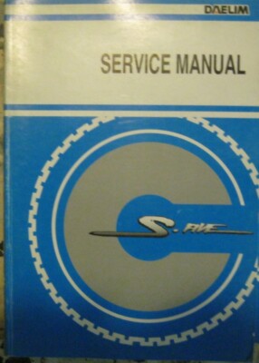 * Daelim s five S-Five Service Manual Werkstatthandbuch english 2001