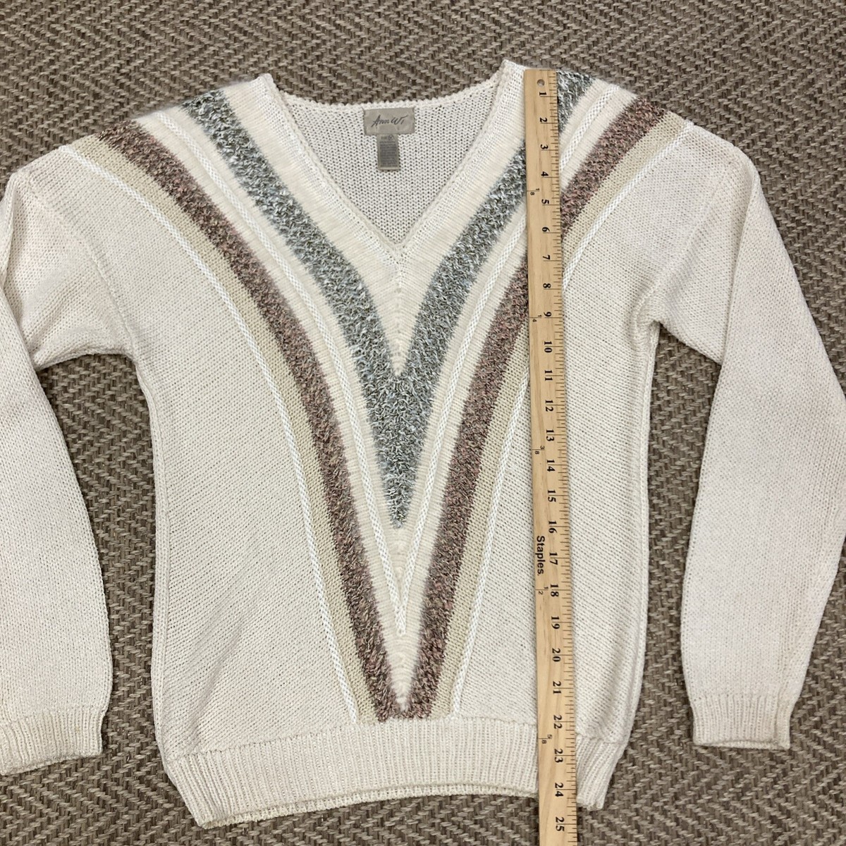 Ameri VINTAGE - MILD ROUND KNIT ホワイト American Vintage Vitow Jumper - Strawberry