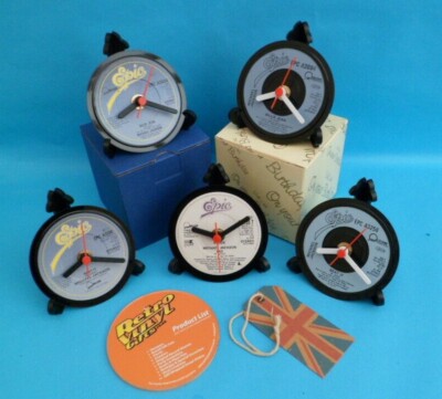 MICHAEL JACKSON Singles CLOCK Side Table Desk Top Upcycled Vinyl Hit Records 4''