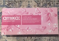 Hair Straightener Pink For Wet & Dry Hair New Item No Tags Original Price On Box