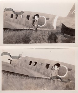 WWII Japanese Aircraft Ki-57 Topsy Transport Japan 1945 2 ORIGINAL Photos