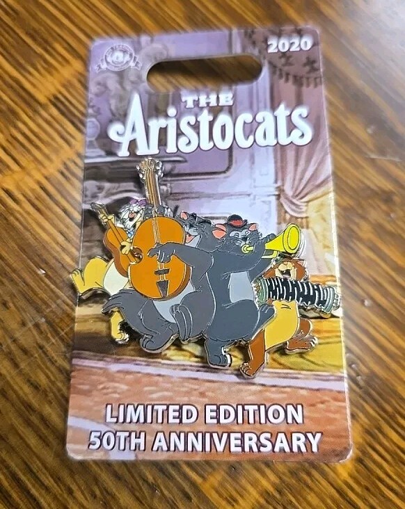 Disney 2020 The Aristocats 50th Anniversary Alley Cats LE 3000 Pin