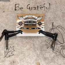 Blucoil Right Angle Patch Cables 2-Pack 16cm  24 AWG Conductor