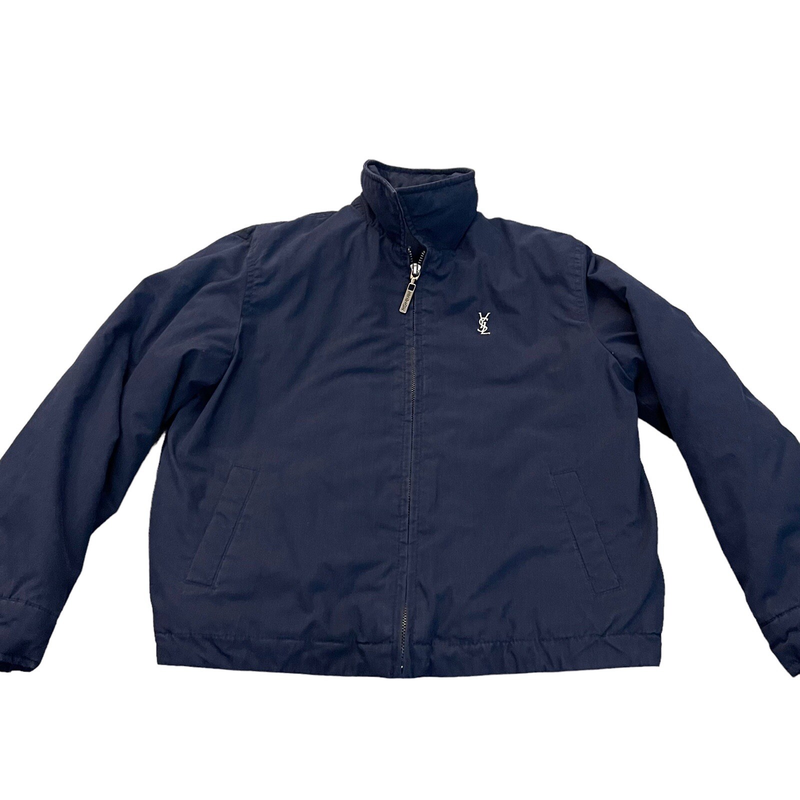 YSL Yves Saint Laurent giacca blu navy per bambini cappotto età 7 8 *in perfette condizioni*