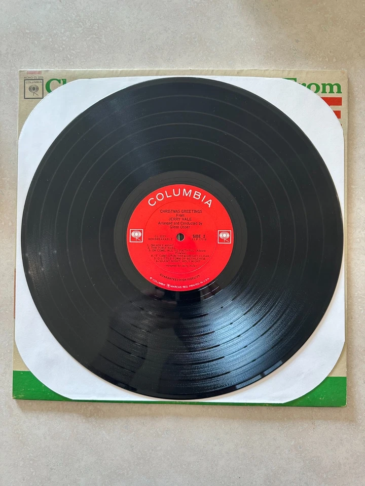 Jerry Vale - Christmas Greetings From - EX 1964 Columbia two-eye MONO vinyl LP - Image 4 of 4