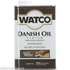 (3)-Qt Black Walnut Watco Danish Interior Wood Furniture Cabinet Oil Finish65341