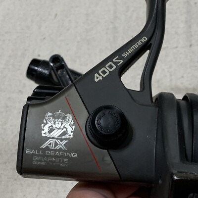 Vintage Shimano AX 400S Ball Bearing Graphite Spinning REEL Vintage Shimano AX 400S Ball Bearing Graphite Spinning REEL
