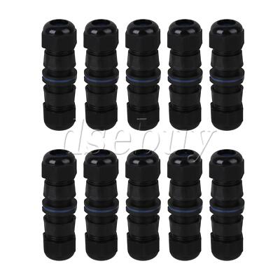 10Pieces IP68 Cable Connector M20 Plug Splicing for Electrical Junction Box