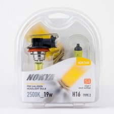 Nokya Hyper Yellow 2500k H16 Type 2 19w 1 Pair Nok7622 Osram Type H16