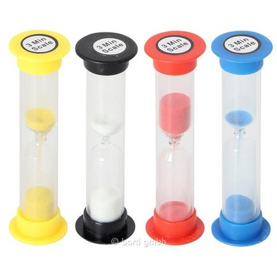 Bartl 100430 - Sanduhr in Kunststoffröhre 3 Minuten fürs Zähne putzen NEU