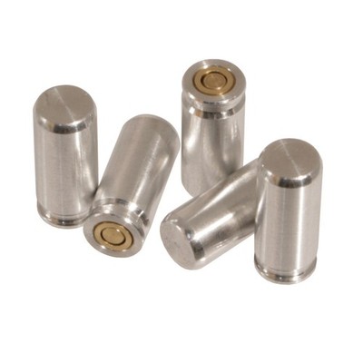 5x Pufferpatrone Kaliber 9 mm P.A.K. aus Aluminium mit Messingschlagfläche
