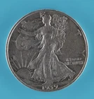 1939 Walking Liberty Half Dollar. AU