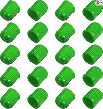 20PCS Tire Valve Stem Caps, Tire Valve Dust Caps Air Caps Cover with O Green