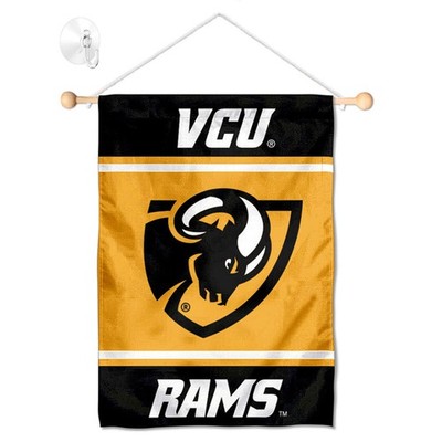 VCU Rams Mini Window Banner Hanging with Suction Cup